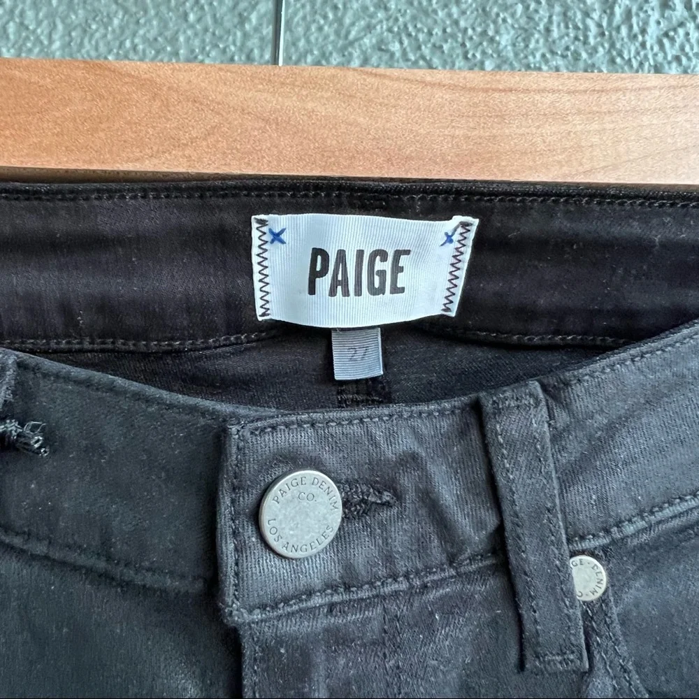 NWT Paige Verdugo Ankle Jeans Sterling Dark Coated sz 27 - Picture 5 of 5
